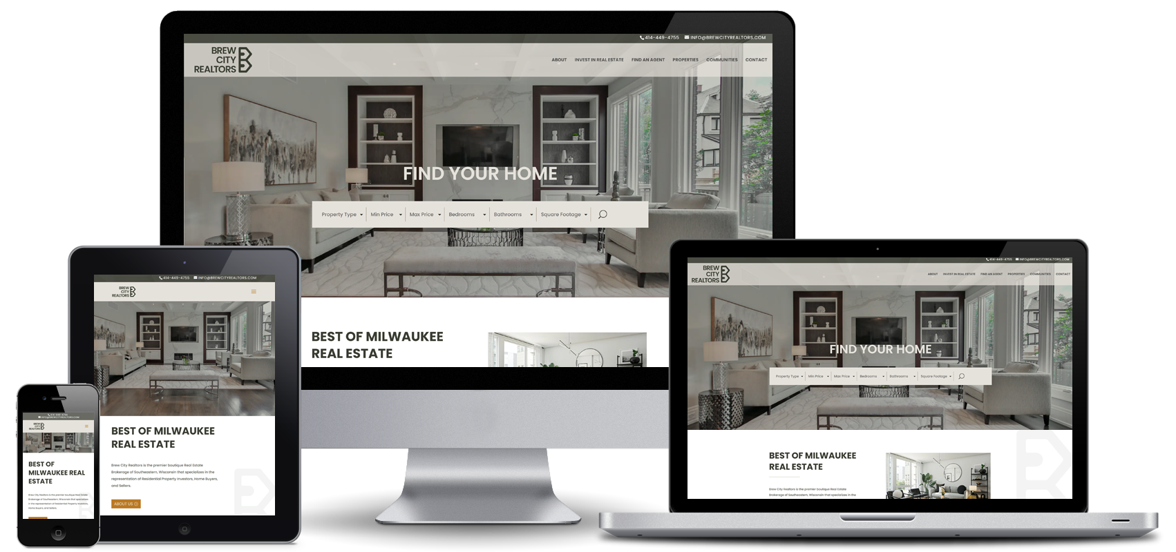 brew city realtors website design