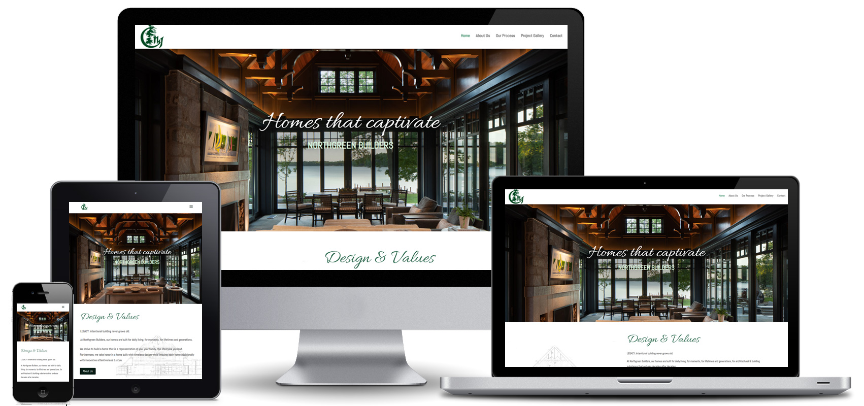 northgreen builders website design