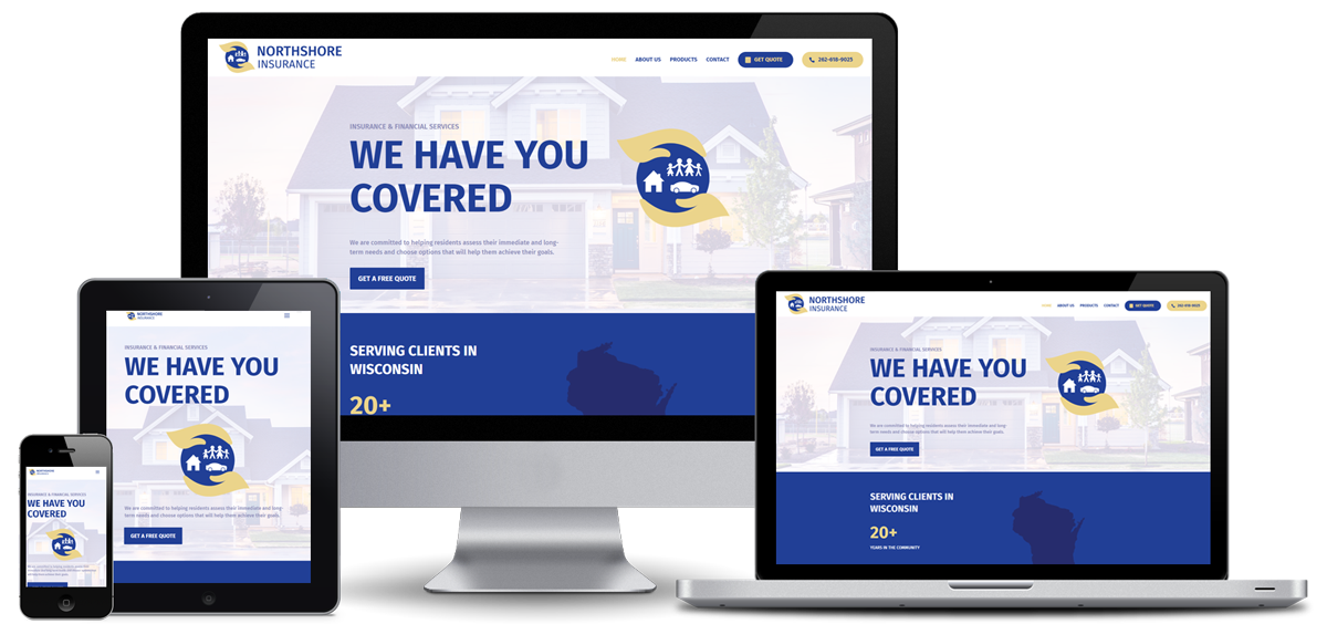 Northshore Insurance website design